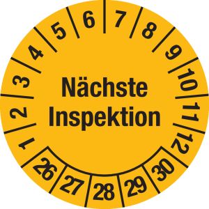 Prüfplakette - Mehrjahresplakette 