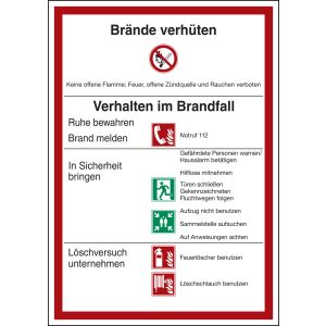 Brandschutzaushang 