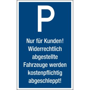 Verkehrsschild, Parkplatzschild 