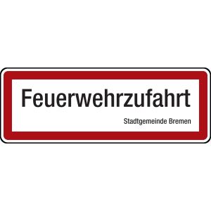 Feuerwehrzufahrtsschild 