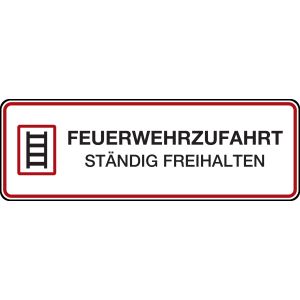 Feuerwehrzufahrtsschild 