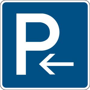 Verkehrsschild, Parkplatzschild 