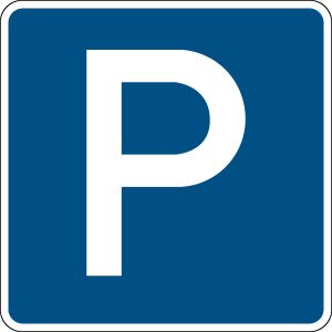 Parkplatzschild 