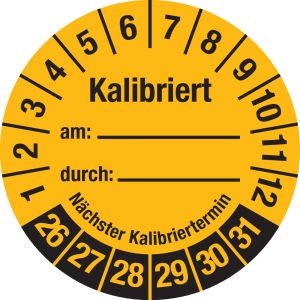 Prüfplakette - Mehrjahresplakette 