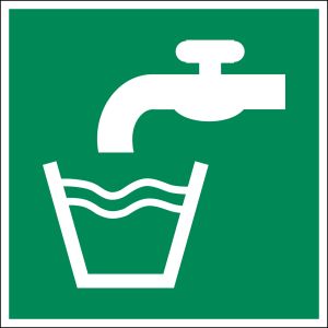 Rettungszeichen „Trinkwasser“ [E015], ASR A1.3 / ISO 7010