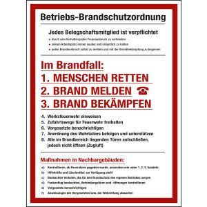 Sicherheitsaushang 