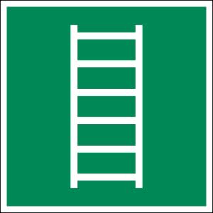 Rettungszeichen „Fluchtleiter“ [E059], verschiedene Leuchtstärken, ISO 7010