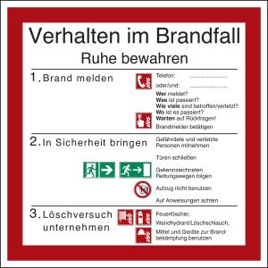 Brandschutzaushang 