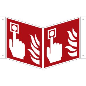 Brandmeldezeichen Nasenschild 