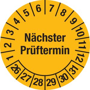 Prüfplakette - Mehrjahresplakette 