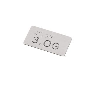 Taktiles Handlaufschild 