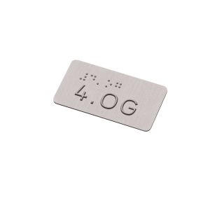 Taktiles Handlaufschild 