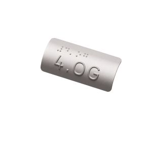 Taktiles Handlaufschild 