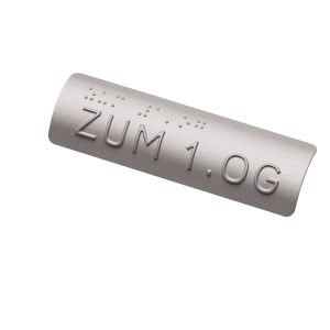 Taktiles Handlaufschild 