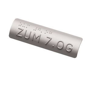 Taktiles Handlaufschild 