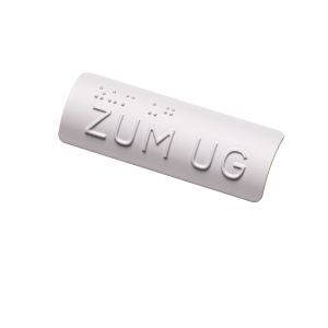 Taktiles Handlaufschild 