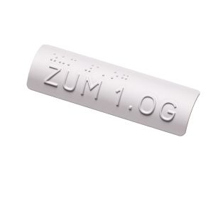 Taktiles Handlaufschild 