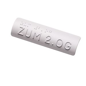 Taktiles Handlaufschild 