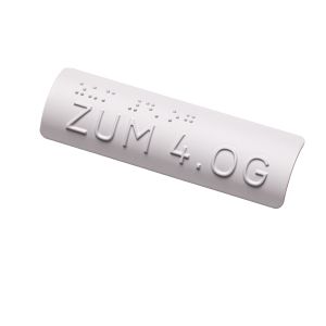 Taktiles Handlaufschild 