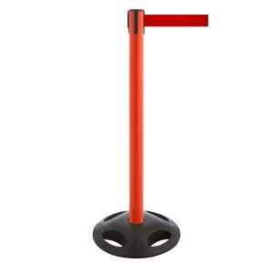 RS-Guideline GLA 25 OutdoorAbsperrpfosten, rot, Gurt rot 4 m
