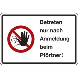 Kombischild, Vorschriftszeichen 