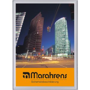Klapprahmen auf Gehrung, B1 zertifiziert nach DIN 4102