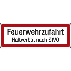 Feuerwehrschild Textschild 