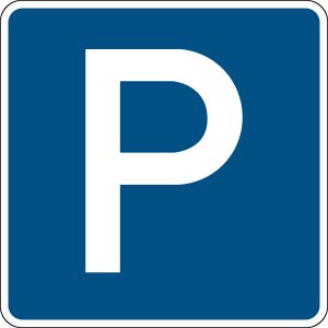 Verkehrsschild, Parkplatzschild 