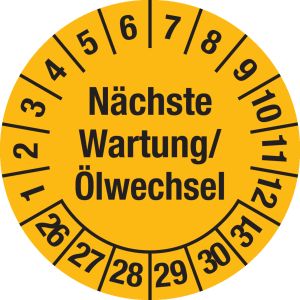Prüfplakette - Mehrjahresplakette 