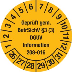 Prüfplakette - Mehrjahresplakette 