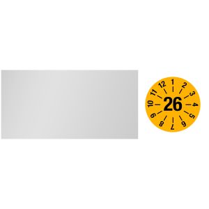 Kabelprüfplakette - Jahresplakette 