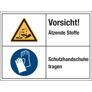 Warnzeichen Kombischild 