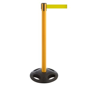 RS-Guideline GLA 25 OutdoorAbsperrpfosten, gelb, Gurt gelb 4 m
