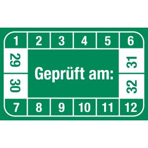 Prüfplakette - Mehrjahresplakette 