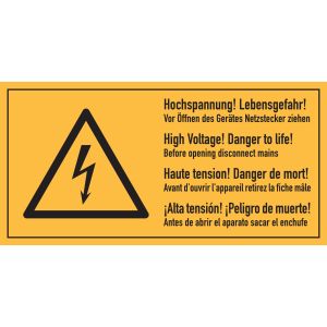 Warnzeichen Kombischild 