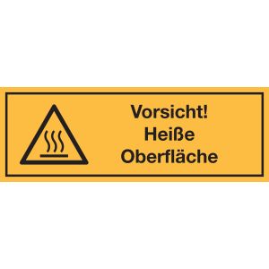 Warnzeichen Kombischild , Folie (0,1 mm), 210 x 74 mm, selbstklebend