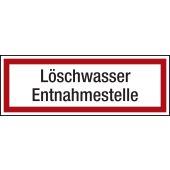 Feuerwehrzeichen "Löschwasser Entnahmestelle", DIN 4066