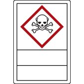 Gefahrstoffetikette "Totenkopf - zum Selbstbeschriften" [GHS 06]