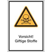 Warnzeichen "Vorsicht! Giftige Stoffe" [W016], ASR A1.3 / ISO 7010