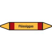 Fließrichtungspfeil "Flüssiggas", DIN 2403, G405