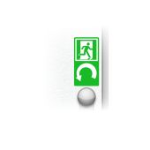 Rettungszeichen "Drehgriffhinterlegung rechtsweisend", LimarLite®