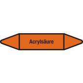 Fließrichtungspfeil "Acrylsäure", DIN 2403, S602