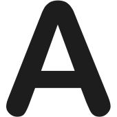 COROPLAN Buchstaben, Buchstabe: A, schwarz, 155 mm
