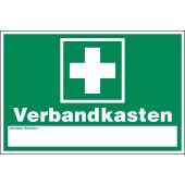 Rettungszeichen Kombischild "Verbandkasten" [E003], Kunststoff (1 mm), 300 x 200 x 1 mm