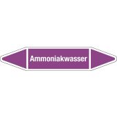 Fließrichtungspfeil "Ammoniakwasser", DIN 2403, L704
