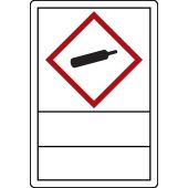 Gefahrstoffetikette "Gasflasche - zum Selbstbeschriften" [GHS 04]