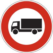 Verkehrsschild, Vorschriftszeichen "Verbot für Kraftfahrzeuge über 3,5 t" [VZ 253], StVO