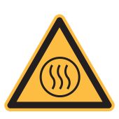 Warnzeichen "Warnung vor heißem Inhalt" [W070], ISO 7010