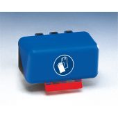 SecuBox Mini, Schutzhandschuhe benutzen, blau, 236 x 120 mm