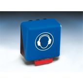 SecuBox Midi, Gehörschutz benutzen, blau, 236 x 225 mm